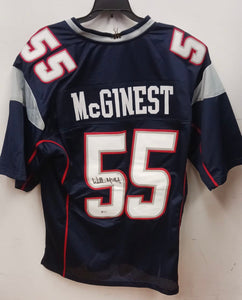 Willie McGinest New England Patriots autographed Jersey Beckett COA