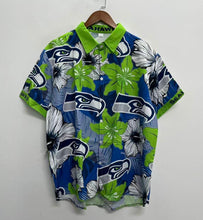 Seattle Seahawks Official NFL Floral Palm shirt