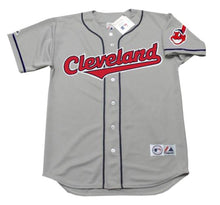 Sandy Alomar Cleveland Indians Official MLB Majestic Jersey gray