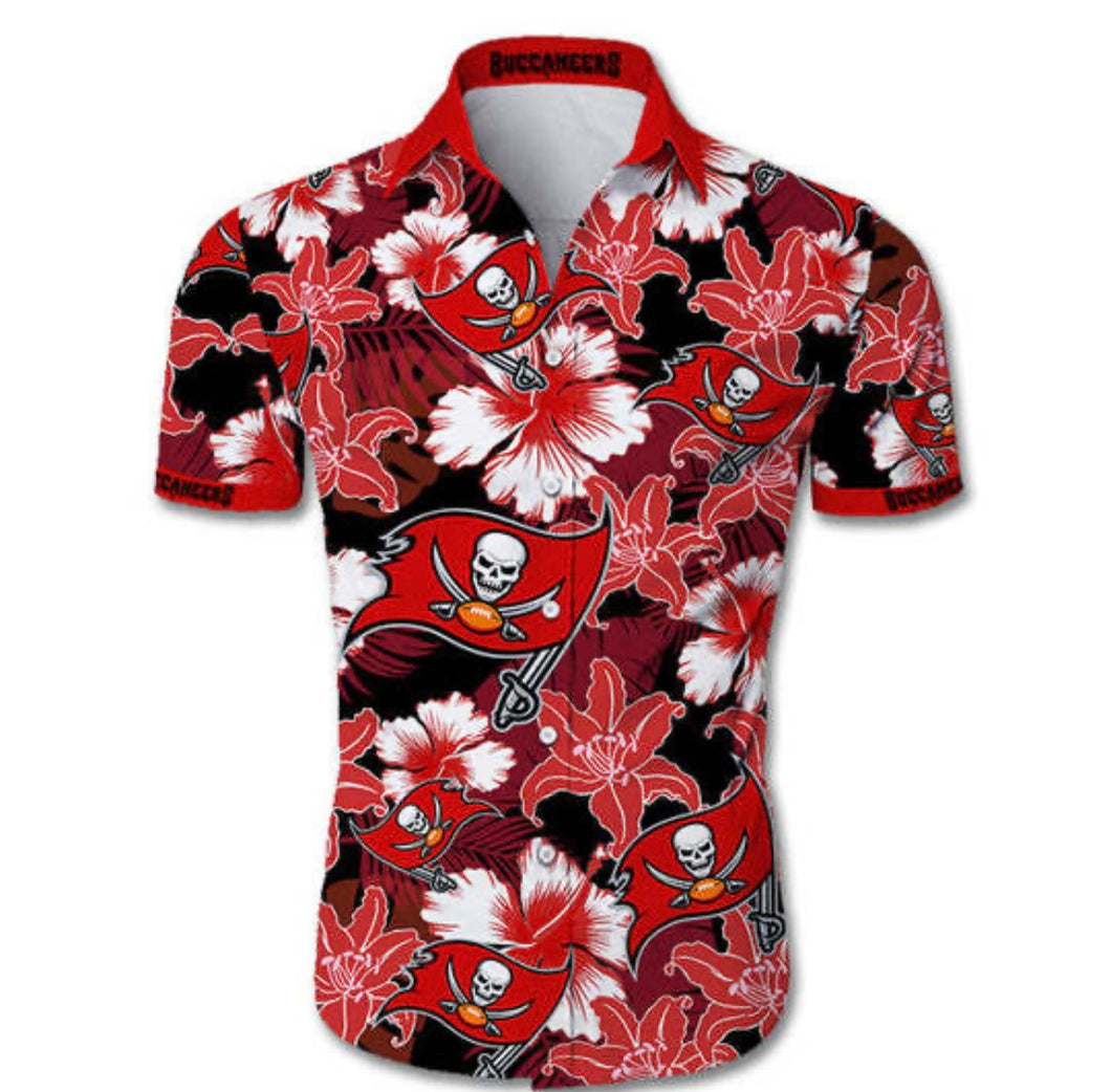 Tampa Bay Buccaneers Official NFL Floral Palm shirt