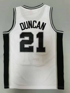 Tim Duncan San Antonio Spurs Jersey white