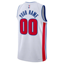 Any name and number Detroit Pistons customized Official NBA Nike Jersey White