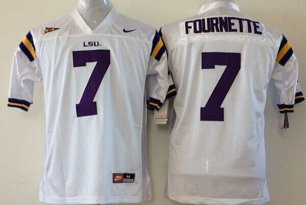 Leonard Fournette LSU Tigers Official NCAA Jersey white