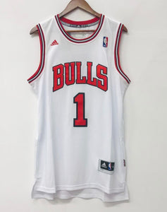 Derrick Rose Chicago Bulls Official NBA Adidas Jersey White