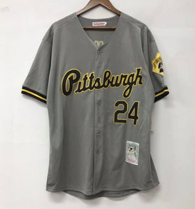 Barry Bonds Pittsburgh Pirates Official MLB Jersey Mitchell Ness gray