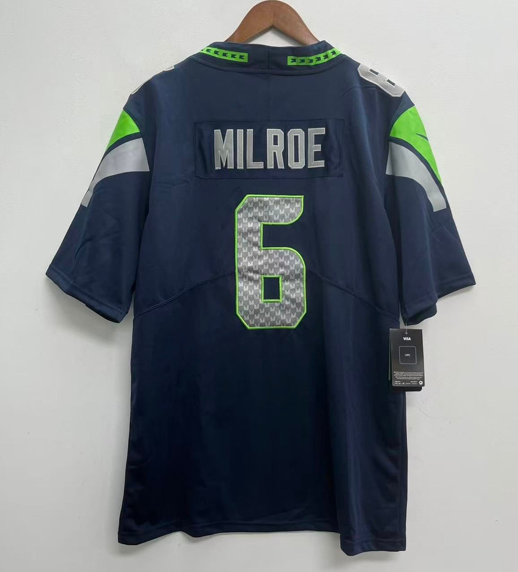 Jalen Milroe Seattle Seahawks Official NFL Nike Jersey
