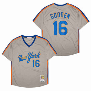 Dwight Doc Gooden New York Mets Jersey Mitchell & Ness gray