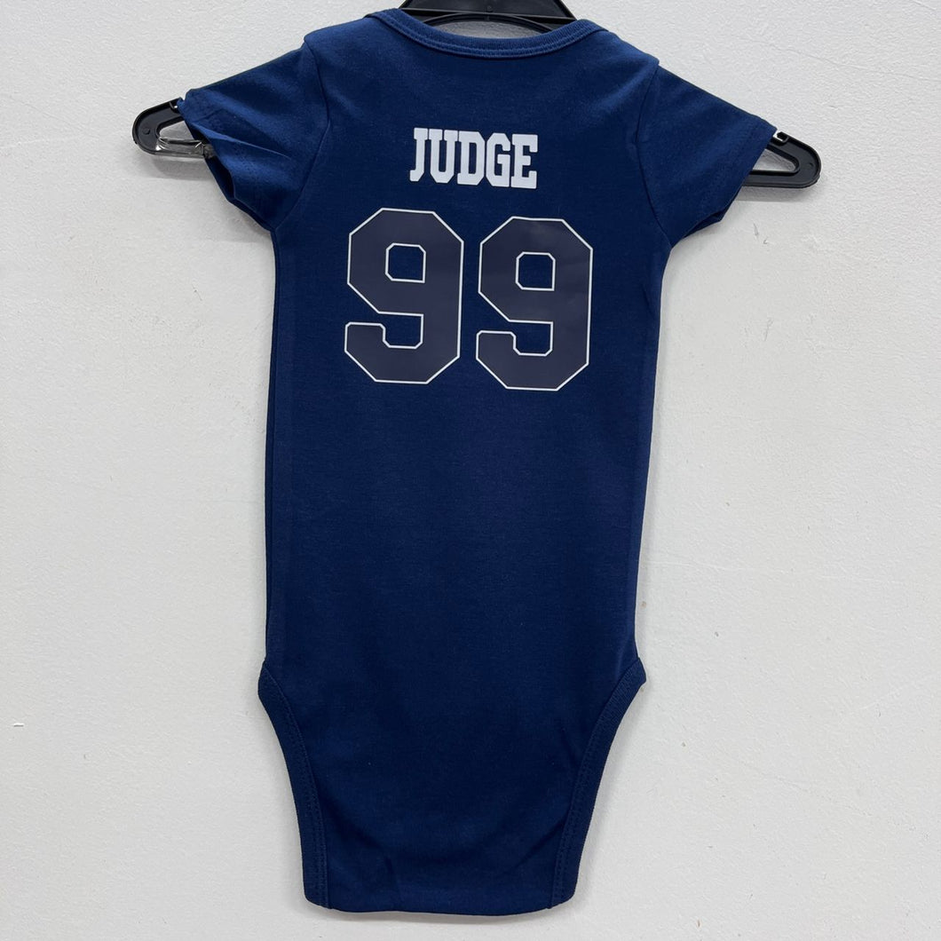 Aaron Judge New York Yankees baby onesie creeper snap suit b/t blue