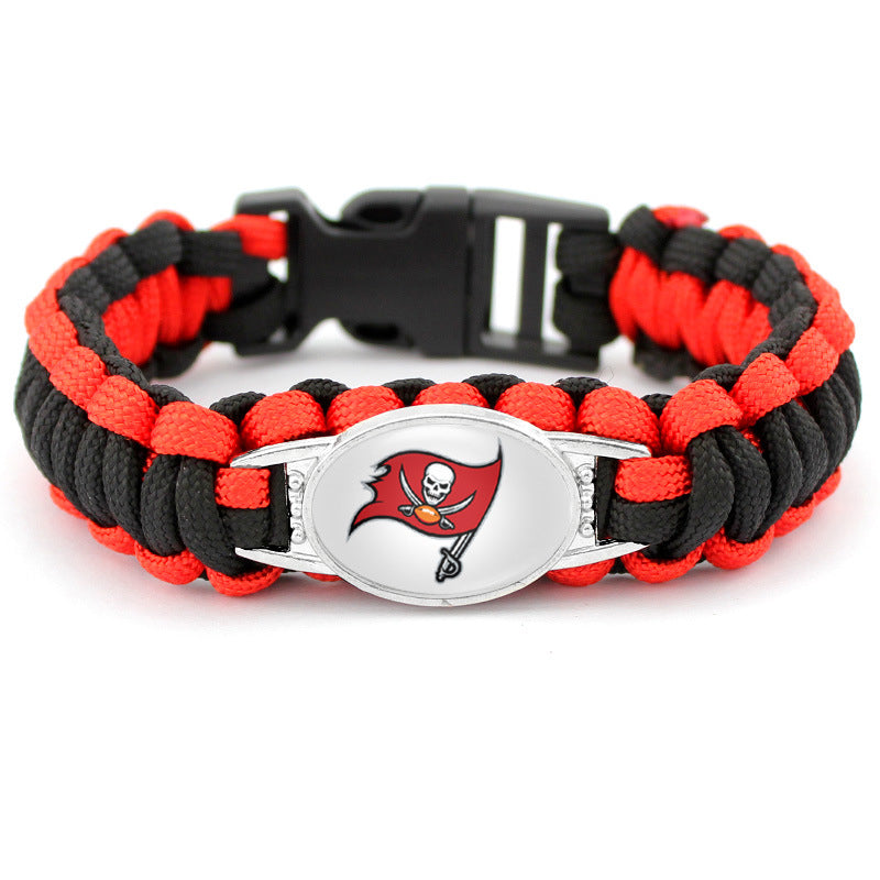 Tampa Bay Buccaneers snap clasp bracelet