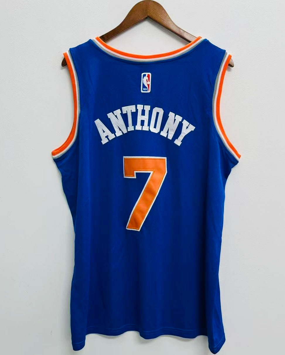 Carmelo Anthony New York Knicks Official NBA Jersey Adidas blue