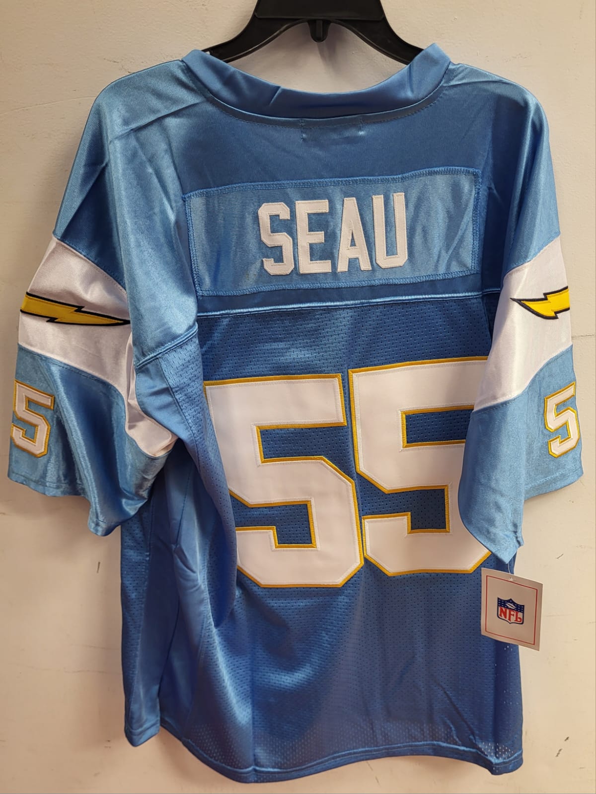 Junior Seau San Diego Chargers Jersey light blue – Classic Authentics