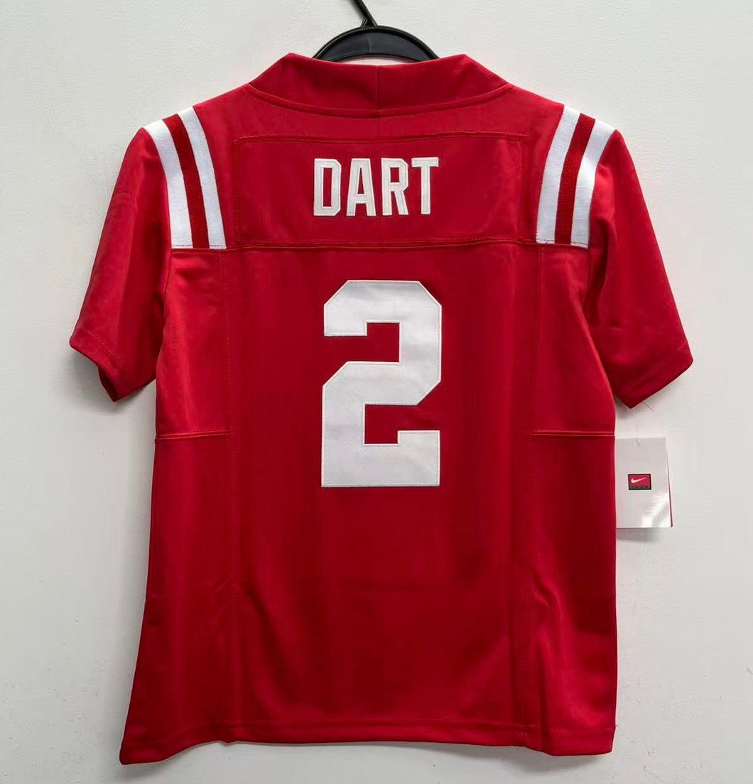 Jaxson Dart YOUTH KIDS Ole Miss Rebels Official NCAA Nike Jersey