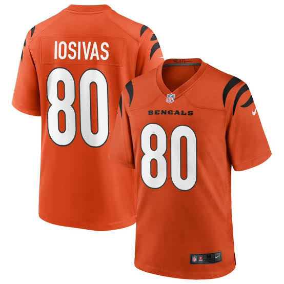 Andrei Iosivas Cincinnati Bengals Official NFL NIKE Jersey Orange