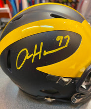 Aiden Hutchinson Autographed Michigan Wolverines Mini Helmet with COA Photo Signing
