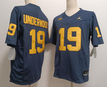 Bryce Underwood YOUTH KIDS Michigan Wolverines Official NCAA Jersey blue