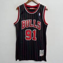 Dennis Rodman YOUTH KIDS Chicago Bulls Mitchell & Ness Jersey black pinstripes
