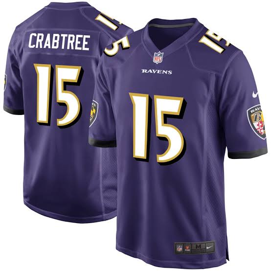 Michael Crabtree Baltimore Ravens Official NFL Jersey Nike
