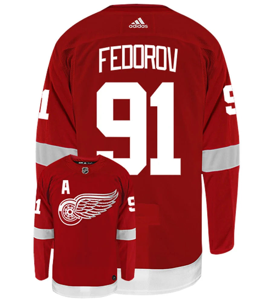 Sergei Federov Detroit Red Wings Official NHL Adidas  Jersey