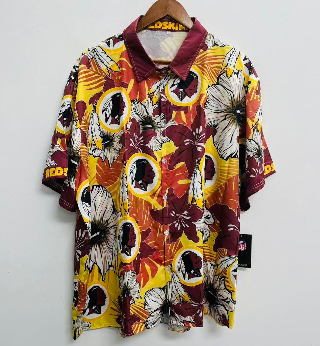 Washington Redskins Official NFL Floral Palm shirt