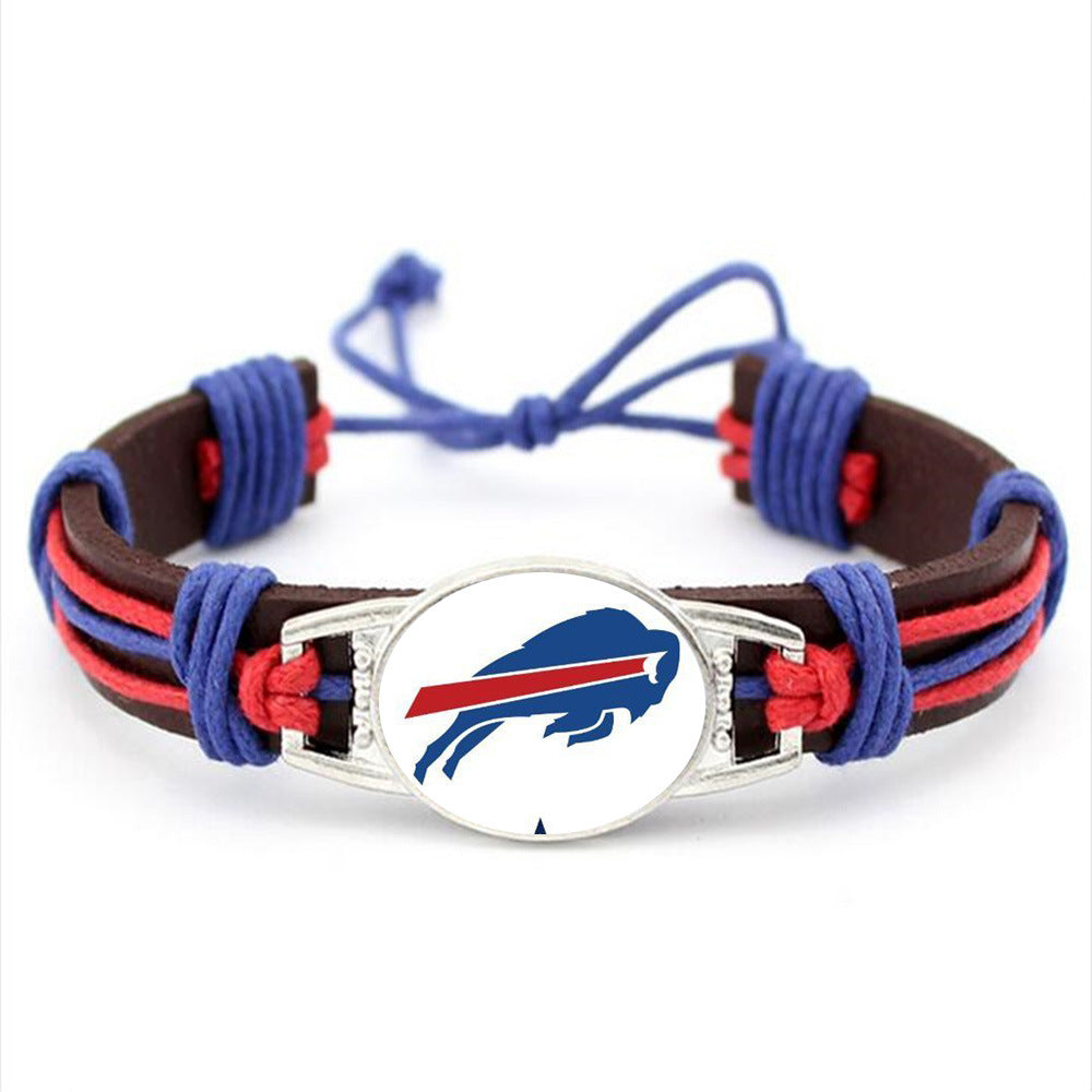 Buffalo Bills NFL leather bracelet