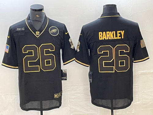 Saquon Barkley Philadelphia Eagles Nike NFL Salute to Service Jersey