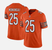 Kyle Monangai Chicago Bears official NFL Nike Jersey Orange