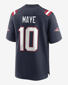 Drake Maye New England Patriots Official NFL Nike YOUTH KIDS Jersey blue