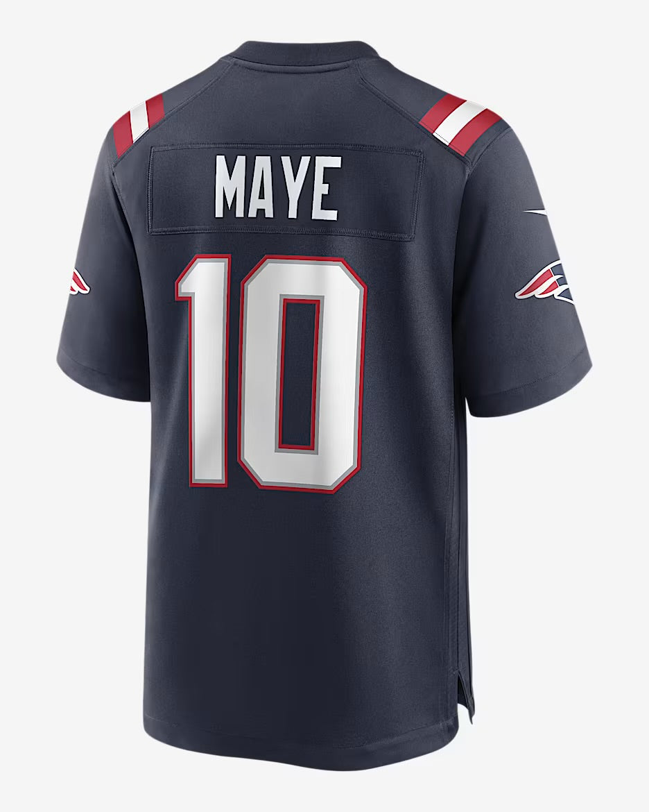 Drake Maye New England Patriots Official NFL Nike YOUTH KIDS Jersey blue