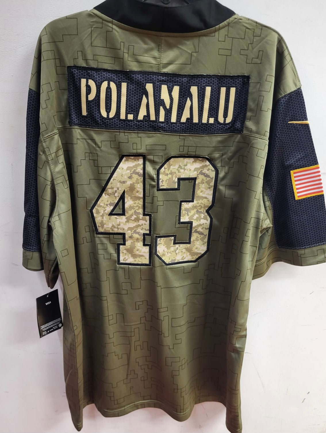 Troy Polamalu Pittsburgh Steelers military salute to service