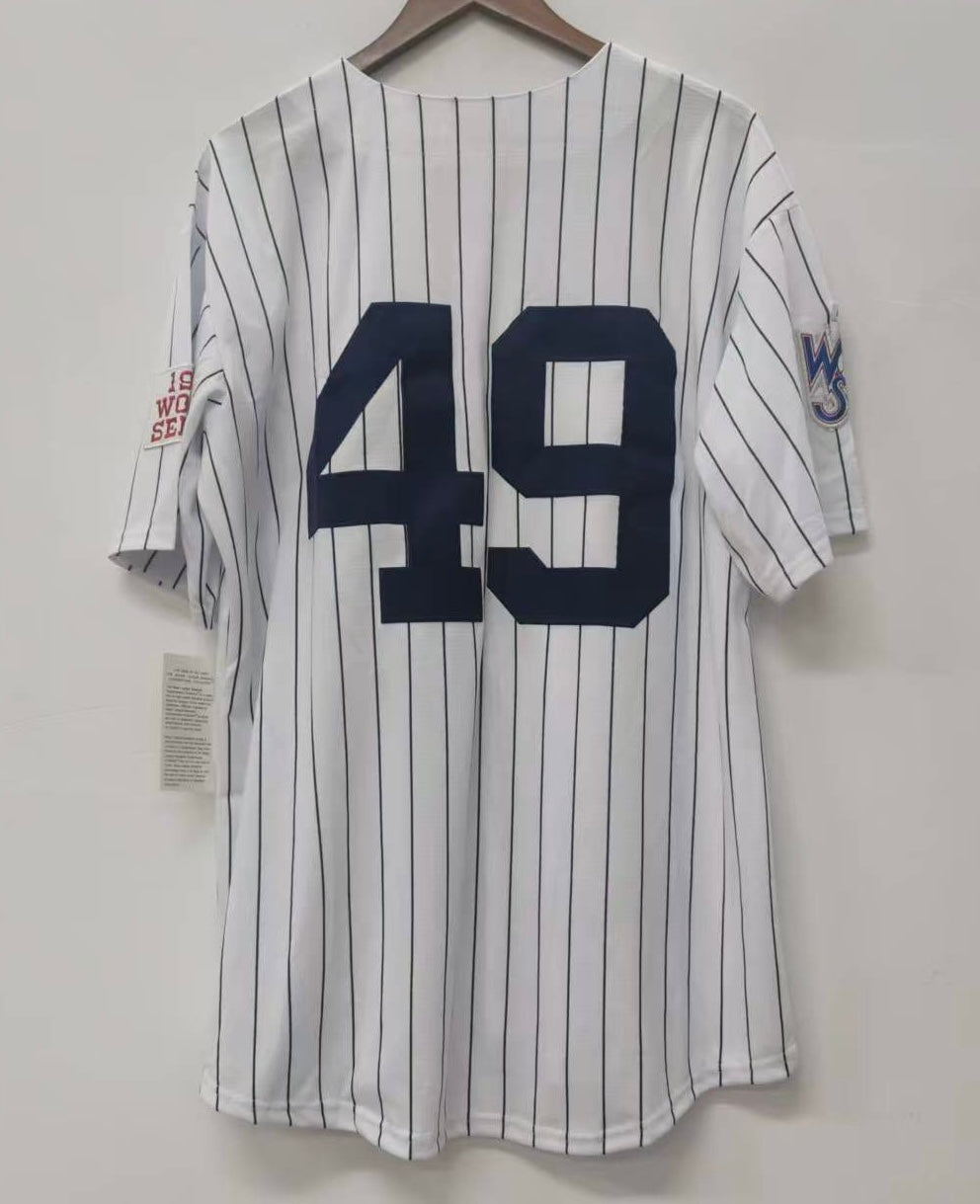 Mitchell and Ness New York Yankee white outlet pinstripe jersey