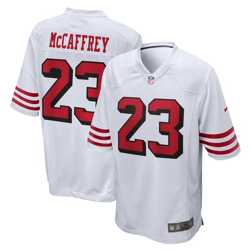 Christian McCaffrey San Francisco 49ers Jersey white – Classic Authentics
