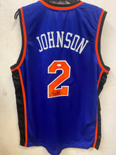 Larry Johnson New York Knicks GRANDMA autographed jersey JSA Witnessed