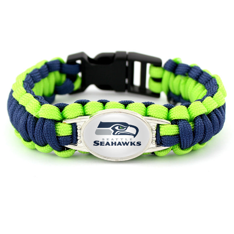 Seattle Seahawks snap clasp bracelet