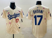 Shohei Ohtani Los Angeles Dodgers Official MLB Nike jersey flowers