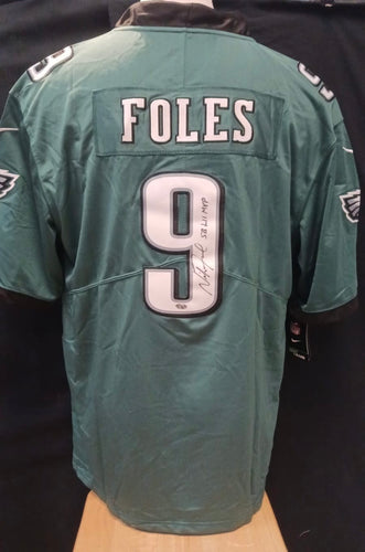 Nick Foles autographed Philadelphia Eagles NIKE jersey COA & Photo signing