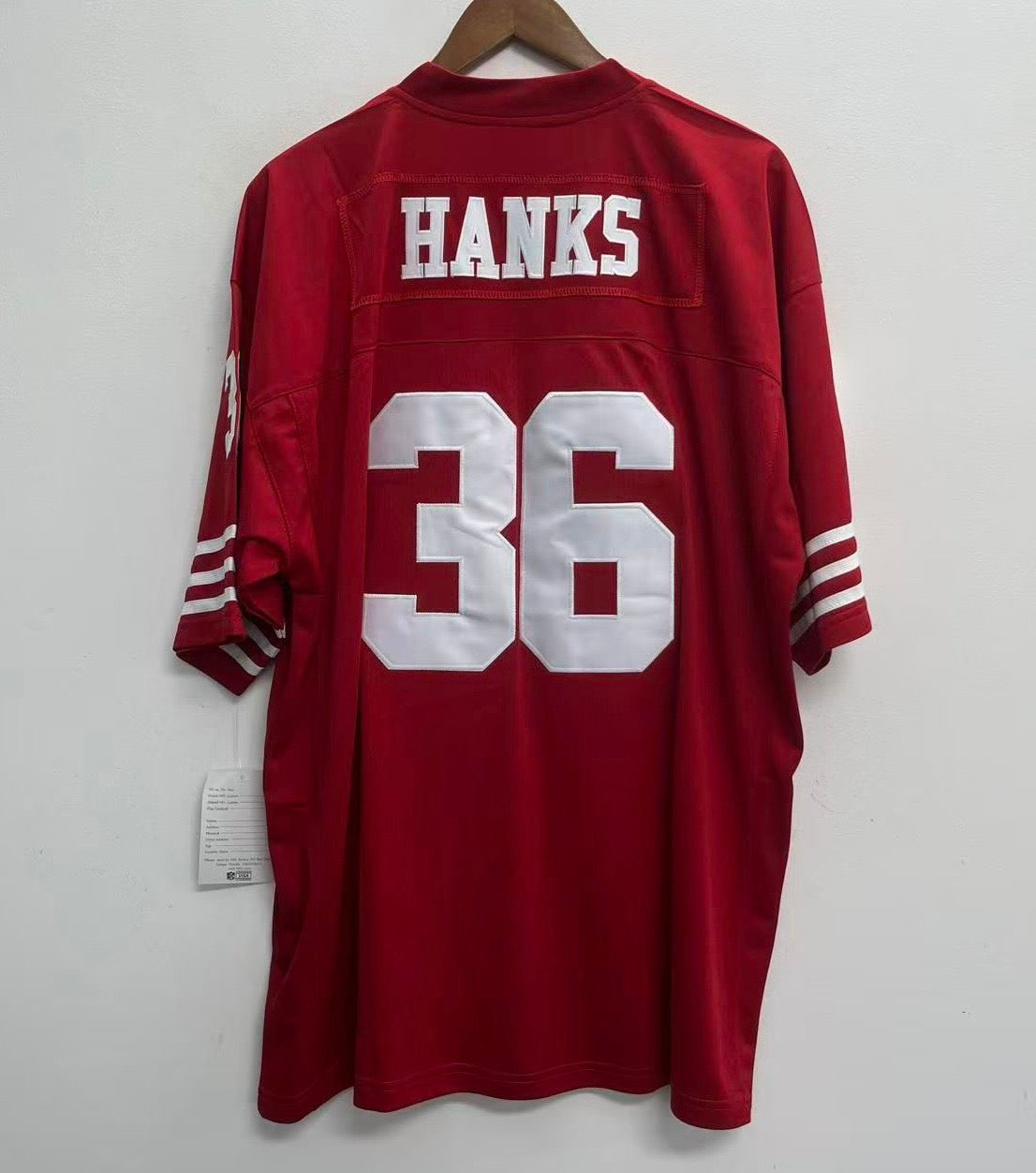 Merton Hanks San Francisco 49ers Official NFL Mitchell & Ness