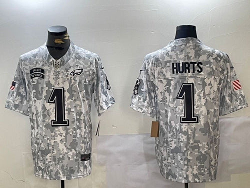 Jalen Hurts Philadelphia Eagles 2024 Nike NFL Salute to Service Jersey
