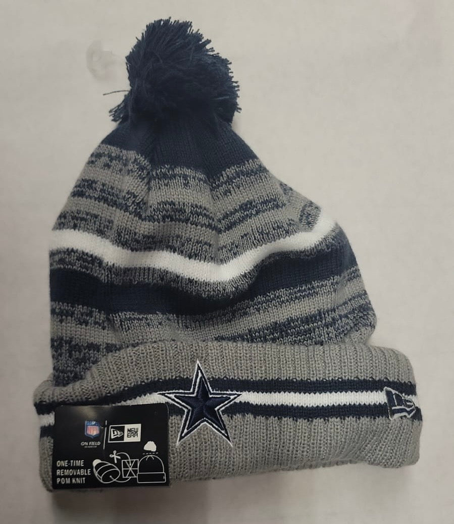 Dallas Cowboys NFL New Era winter Hat with Pom Pom