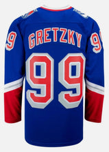 Wayne Gretzky New York Rangers Official NHL Jersey Statue of Liberty logo Mitchell & Ness
