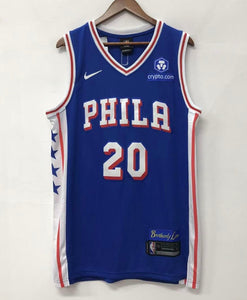 Jared McCain Philadelphia 76ers Official NBA Jersey NIKE Blue