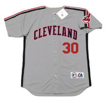 Joe Carter Cleveland Indians Official MLB Majestic Jersey gray