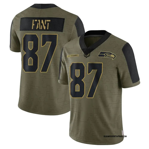 Noah Fant Seattle Seahawks Official NFL Jersey Nike Salute to Service