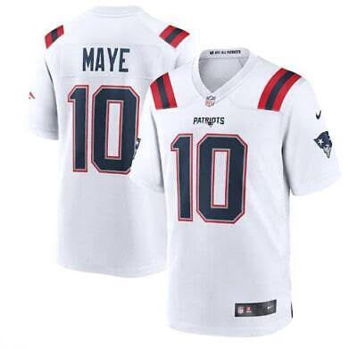Drake Maye New England Patriots NFL Official NIKE Jersey white