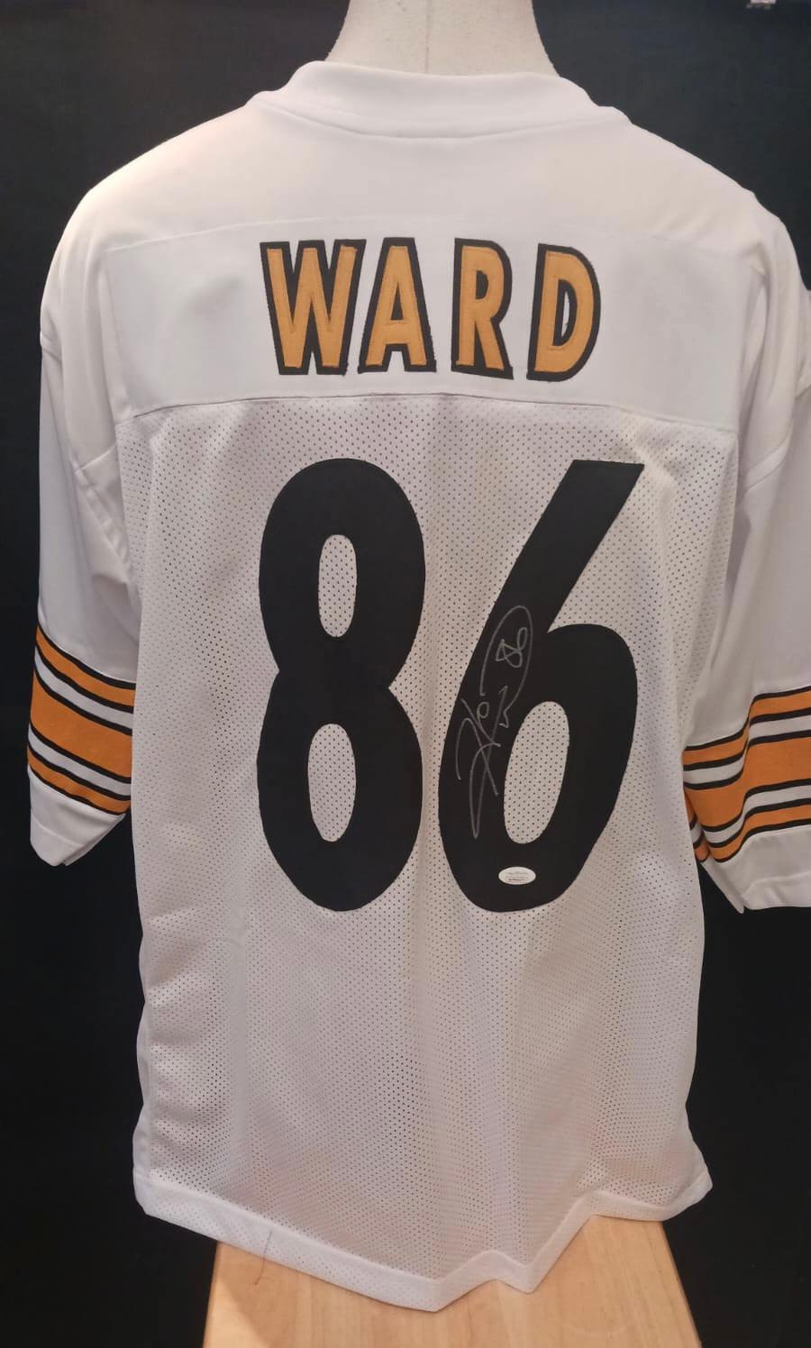 Hines Ward Pittsburgh Steelers autographed jersey JSA Witnessed COA