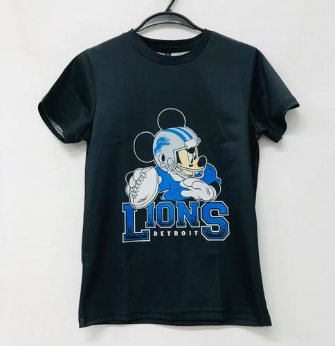 Detroit Lions Disney Mickey Mouse Official NFL T-shirt YTH