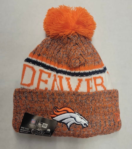 Denver Broncos NFL New Era winter Hat with Pom Pom