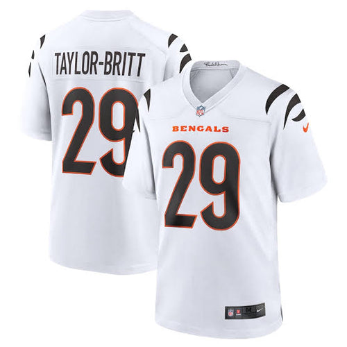 Cam Taylor - Britt Cincinnati Bengals Official NFL NIKE Jersey white