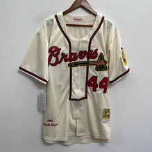 Hank Aaron Atlanta Milwaukee Braves 1968 Mitchell & Ness Jersey