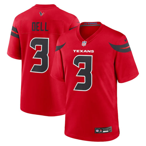 Tank Dell Houston Texans official NFL Nike Jersey red