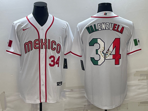 Fernando Valenzuela Mexico Baseball Jersey Nike